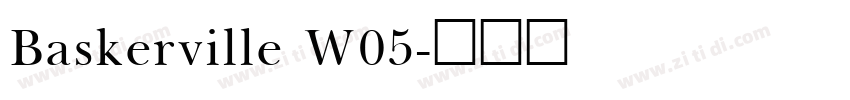 Baskerville W05字体转换